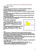 9 Bài chứng minh tứ giác nội tiếp đường tròn
